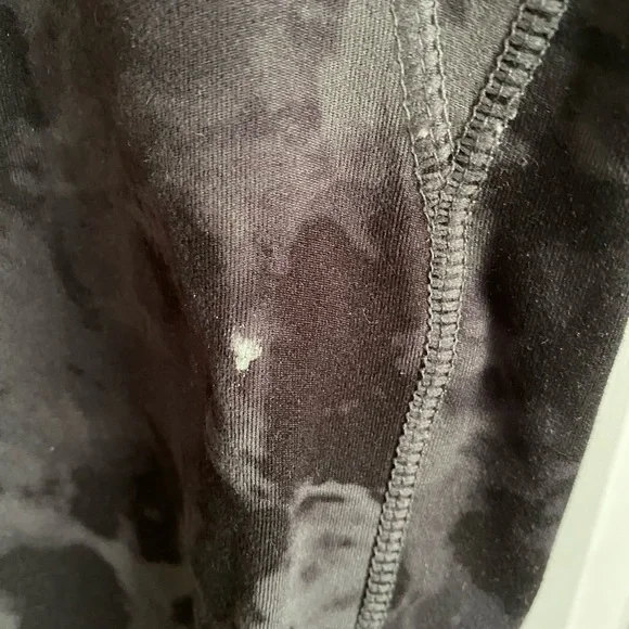Danskin Grey and Black Tie Dye Leggings Size L - Picture 4 of 6